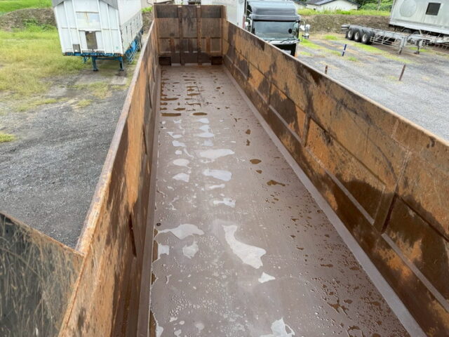 【委託販売】フルハーフ：コンテナセミトレーラー：3軸：松川ボデー製鉄箱付