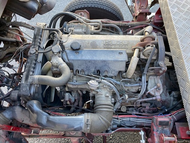 【590】いすゞ　エルフ　平ボディ　背抜き　マニ割り