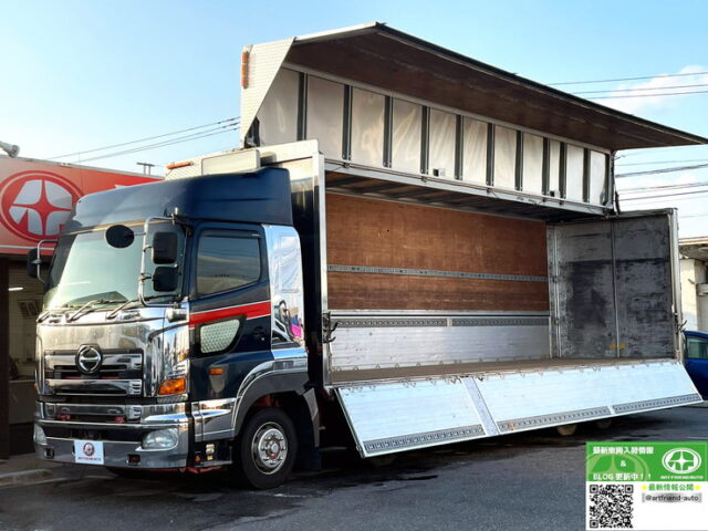 【1563】H23　プロフィア　ハイルーフ　架装多数　ボディー枠オールステンレス　メッキホイール