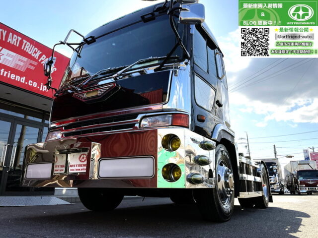 日野　テラヴィ　ハイルーフ　トレーラーヘッド　エアサス　430馬力　ダブルマフラー　F21C