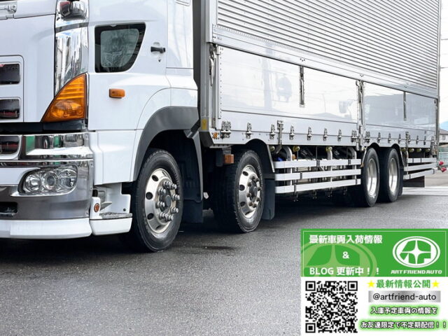 日野　プロフィア　ハイルーフ　ウィング　総輪エアサス　プロシフト　リア門口ステンレス　380馬力