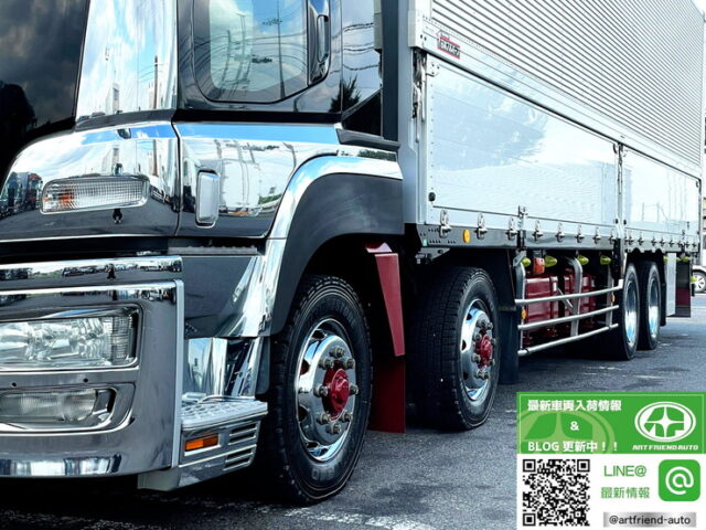 【954】H22　スーパーグレート　ハイルーフ　ウィング　総輪エアサス　パレットローラー4列