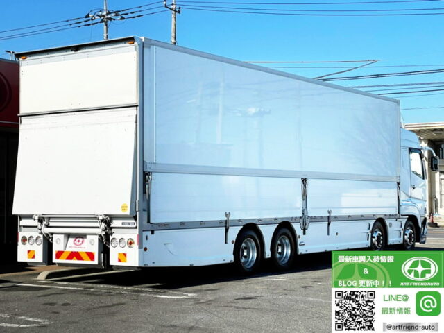 【1029】H27　スーパーグレート　ハイルーフ　7速MT　総輪エアサス　跳上ゲート　委託販売