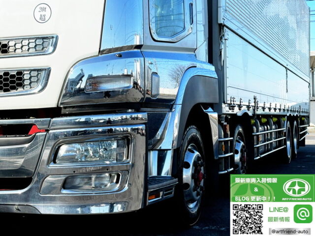 【1073】H28　スーパーグレート　ハイルーフ　ウィング　7速MT　後輪エアサス　パレットローラー