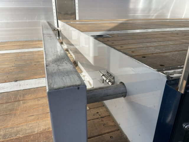 令和4年式 トレクス製 3軸 段付きトレーラーウィング リフトアクスル 後軸残し