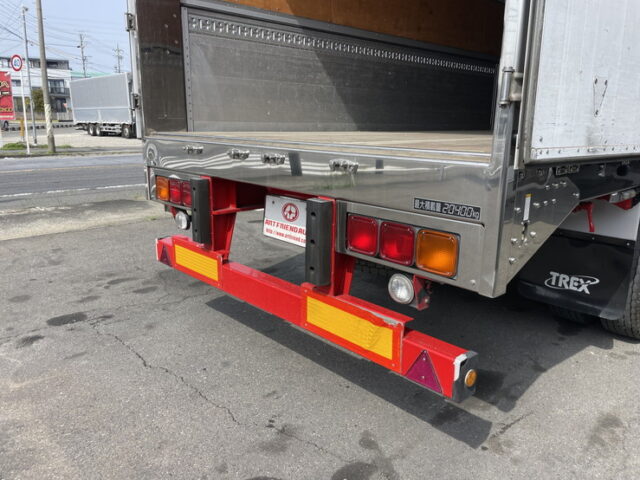 トレクス：R1年式：2軸：トレーラーウィング：リフトアクスル後ろ残し：アルミホイール