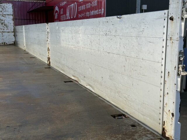 日本トレクス:トレーラー:平ボデー:アルミブロック:1Mアオリ:リフトアクスル:中残し