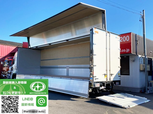 【553】日野　17プロフィア　ハイルーフ　ウィング　格納ゲート　門口ステンレス