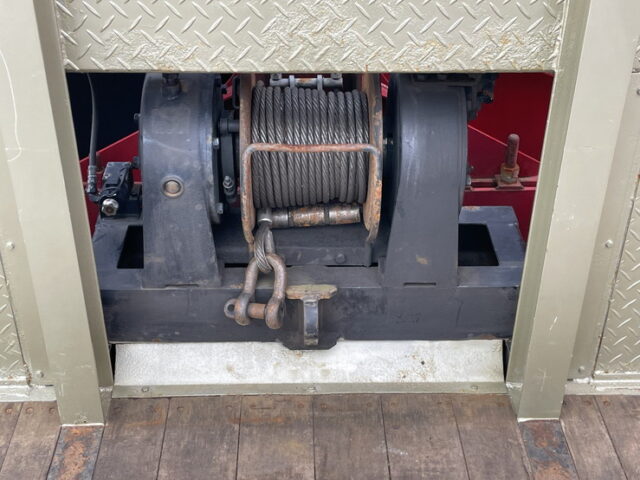 日野　17レンジャー　増トン　ハイジャッキセルフ　4段クレーン　ウィンチ付