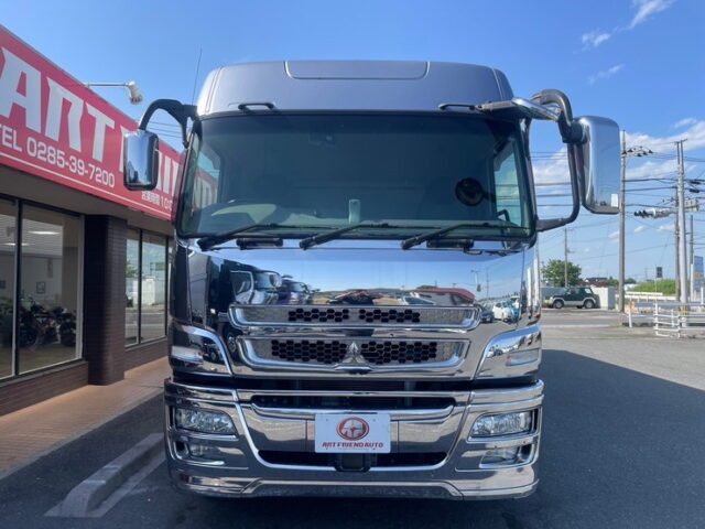 三菱ふそう　スーパーグレート　ハイルーフ　ウィング　顔面メッキ　融雪仕様