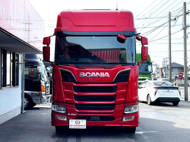 スカニア　R450　トレーラーヘッド　スライドカプラー　アルミホイール　ブタ鼻