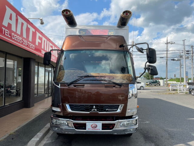 三菱ふそう　ファイター　ハイルーフ　冷凍ウィング　ヤマダボディ　ステンレスサイドバンパー　