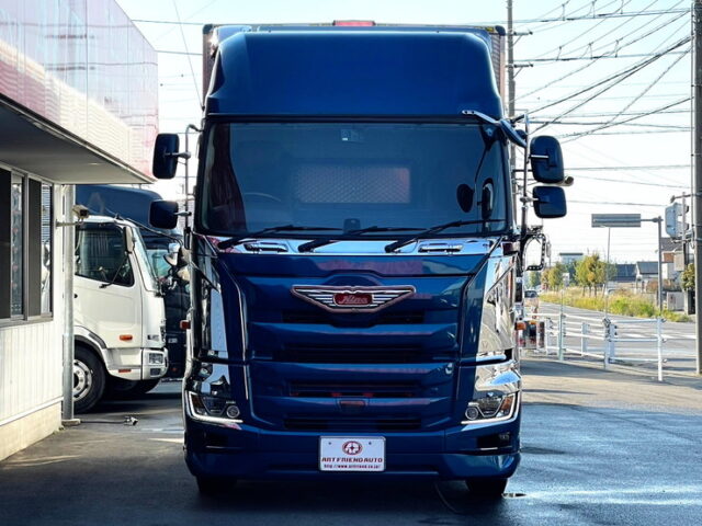 17プロフィア　ハイルーフ　ウィング　造りボディ　90アオリ　ステンレス多数　7速MT