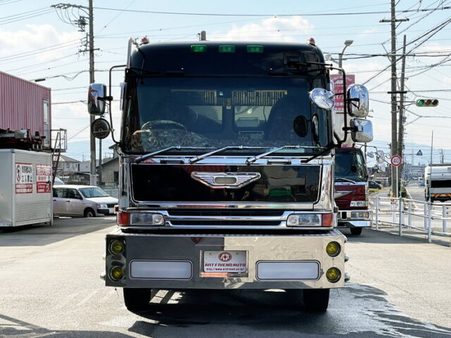 日野　テラヴィ　ハイルーフ　トレーラーヘッド　エアサス　430馬力　ダブルマフラー　F21C