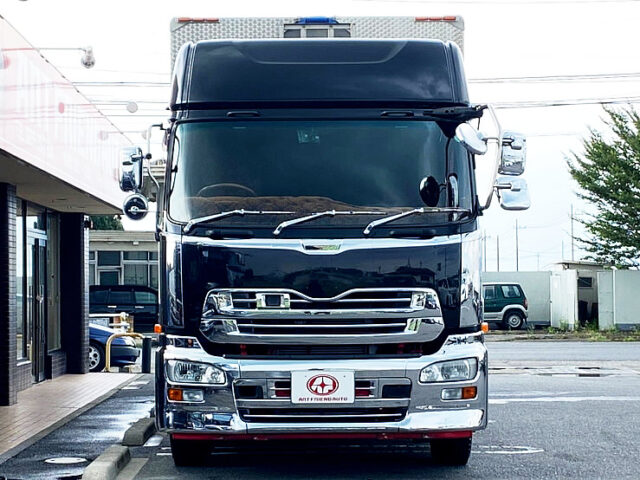 【910】H24　クオン　ハイルーフ　ウィング　室内生地張り　ステンレス多数