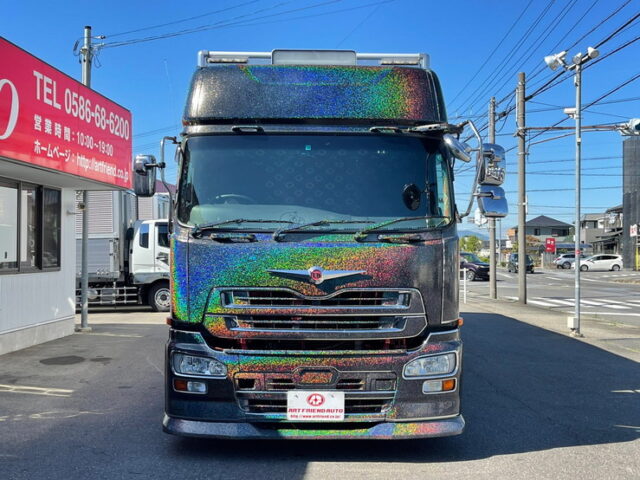 【972】H28　クオン　ハイルーフ　冷凍バン　両サイド観音　ジョロ4キーストン　サブエンジン　410馬力