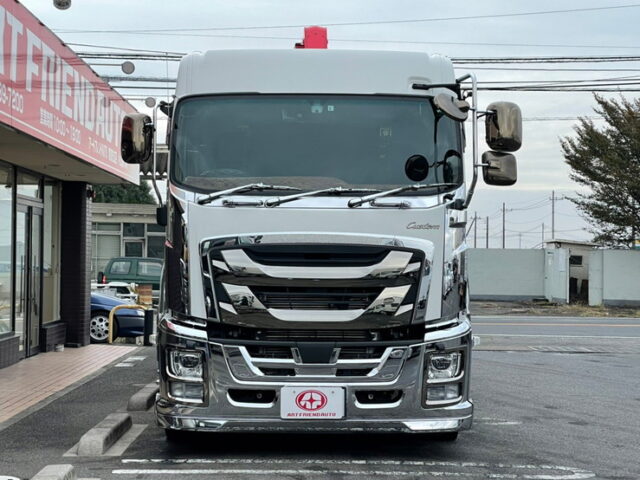 【1000】H30　ギガ　ハイジャッキセルフクレーン　4段　ラジコン　フックイン　7速MT　380馬力