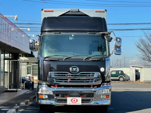 【1014】H28　クオン　ハイルーフ　トレクスボディ　ウィング　格納ゲート付　エアサス　木床