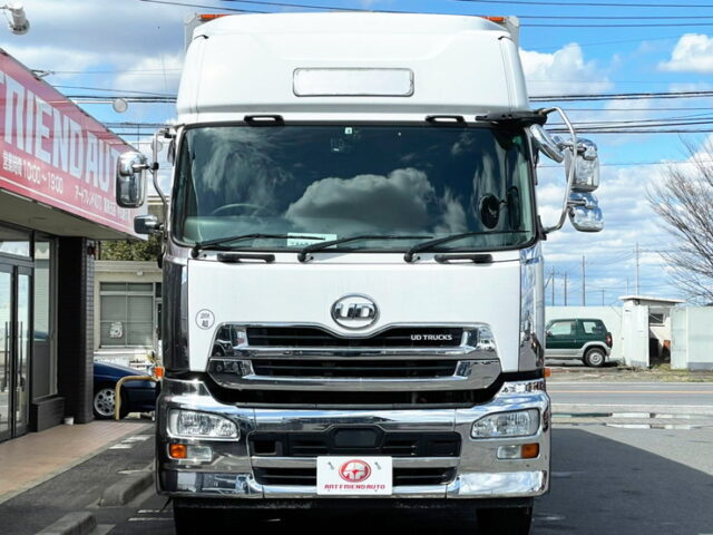 【1112】H29　クオン　ハイルーフ　ウィング　リア門口ステンレス　総輪エアサス