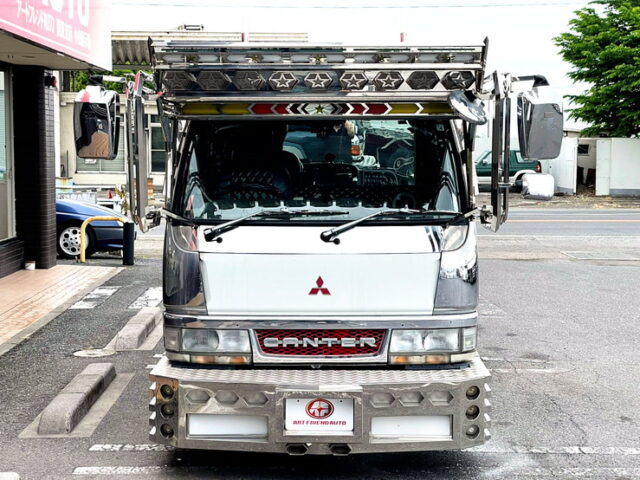 【1155】H12　キャンター　ダブルキャブ　架装多数　マニ割り　煙突マフラー　5速MT