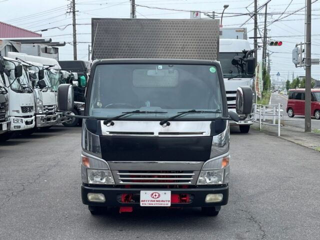 【1194】H21　キャンター　平ボデーアルミブロック　10尺　標準幅　ステンレスボデー　5速　130馬力