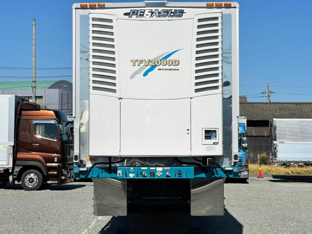 【1301】R4 トレクス トレーラー冷凍ウィング 3軸 未使用 車検付 前壁サブエンジン ジョロダー4列