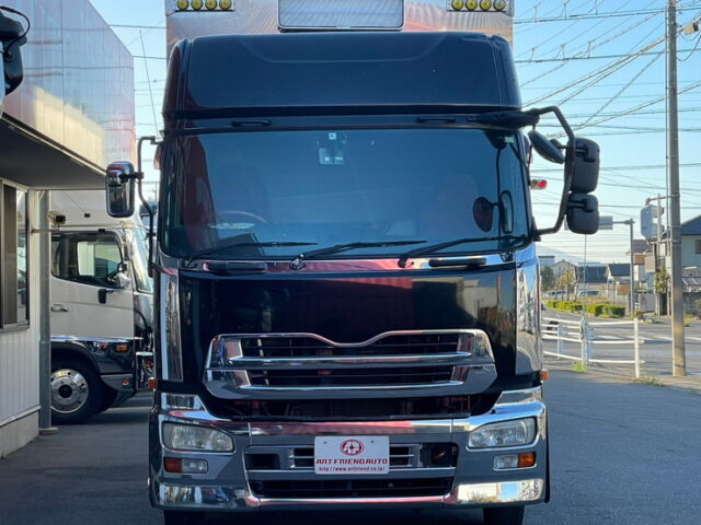 【1323】H19　クオン　ハイルーフ　ウィング　カスタム　総輪エアサス　アルミシマ床　ジョロダーレール4列