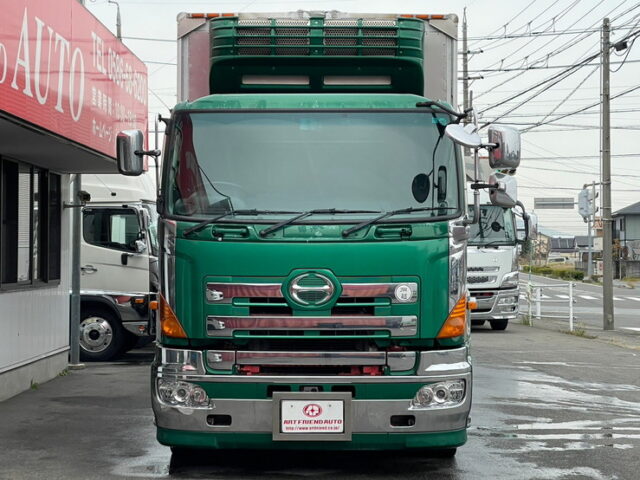 【1350】H22 プロフィア 冷凍ウィング リア門口ステンレス 木床 総輪エアサス