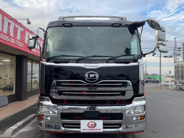 【1280】H27　クオン　冷凍ウィング　サブエンジン　低温設定　格納ゲート　ジョロダーレール4列　木床