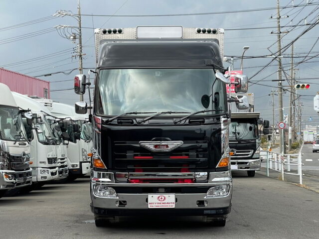 【1270】H26　プロフィア　ハイルーフ　ウィング　造りボディ　1Mアオリ　木床