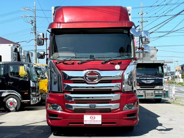 【1408】H30　17プロフィア　ハイルーフ　ウィング　10輪　ステンレス多数　木床　