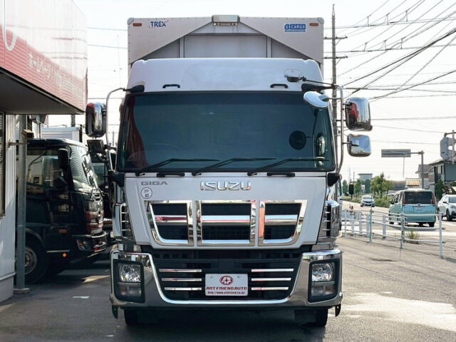 【1480】H27　ギガ　ハイルーフ　ウィング　木床　7速MT　380馬力　リア門口ステンレス