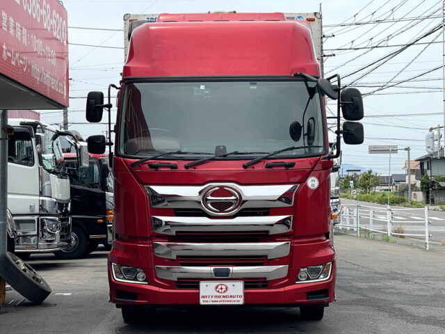 日野　17プロフィア　ハイルーフ　ウィング　7速MT　380馬力　エンジン交換済