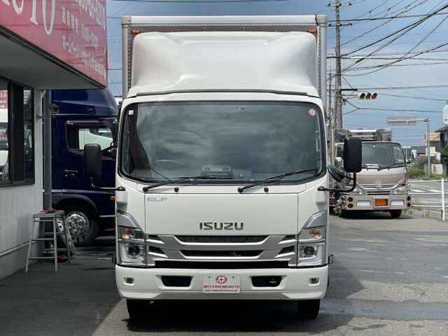 いすゞ　エルフ　アルミバン　低走行　ワイド　跳上ゲート　150馬力