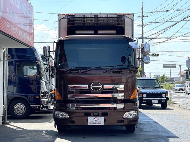 日野　プロフィア　冷凍ウィング　リア門口ステンレス　木床　プロシフト　380馬力