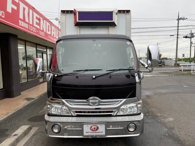 日野　デュトロ　冷凍バン　横扉　オバＱバンパー　ステンレス多数　キーストン