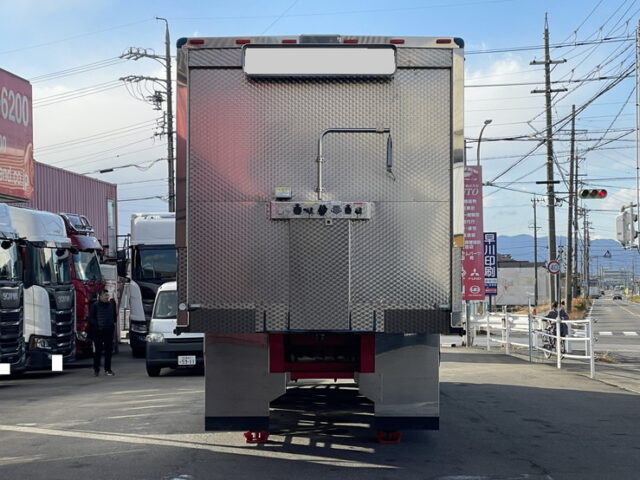 令和4年式 トレクス製 3軸 段付きトレーラーウィング リフトアクスル 後軸残し