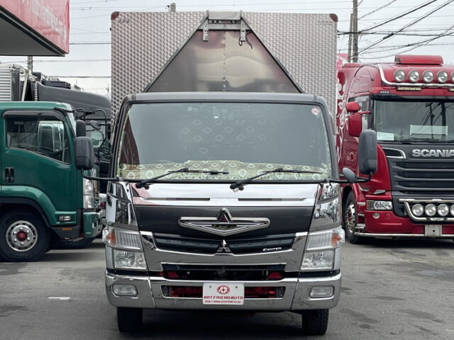 ブルーテックキャンター　ワイドロング　ウィング　架装多数　リア門口ステンレス