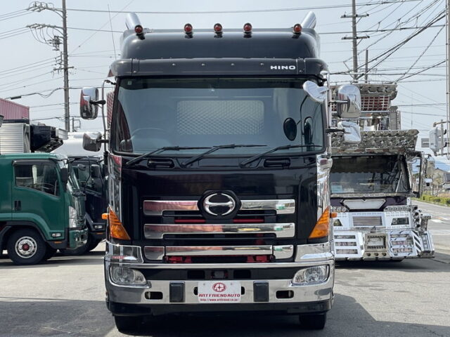 日野　プロフィア　ハイルーフ　トレーラーヘッド　煙突マフラー(ダミー)　ブタ鼻