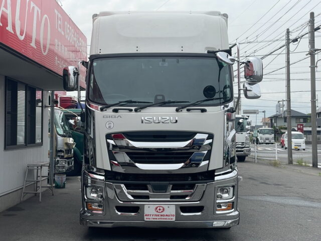 いすゞ：ギガ：ハイルーフ：ウィング：メッキ多数：アルミホイール：スムーサー