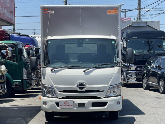 日野：デュトロ：アルミバン：ワイドロング：木床：横扉：150馬力：AT車