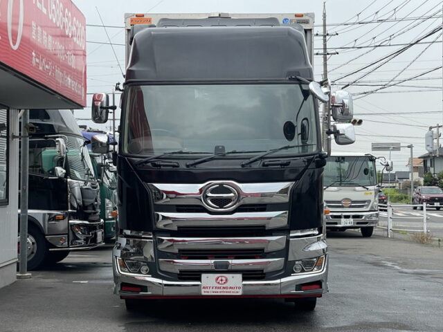 日野：17プロフィア：ハイルーフ：ウィング：メッキ多数：リア門口ステンレス：E13C