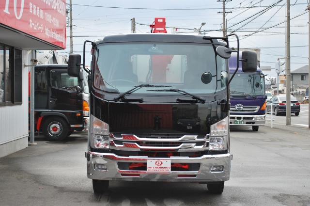 【323】いすゞフォワード　セミワイド　クレーン付平ボデー　カスタム多数