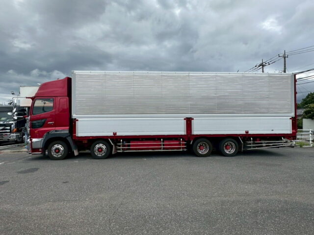 日野：17プロフィア：ハイルーフ：ウィング：メッキ多数：格納パワーゲート