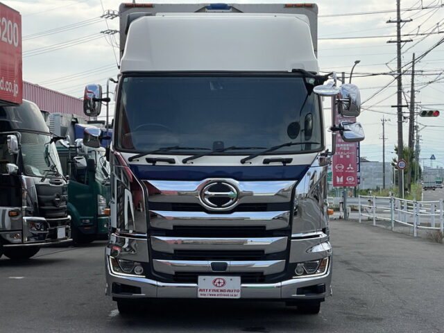 日野：17プロフィア：ハイルーフ：メッキ多数：ステンレス多数：アルミホイール