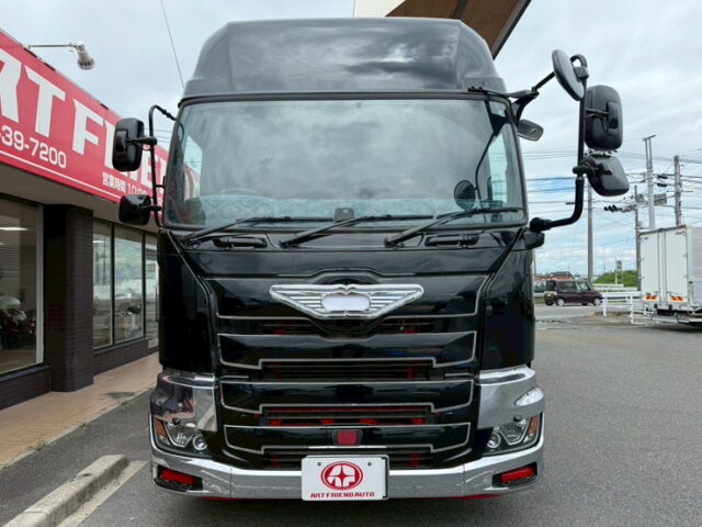 日野:17プロフィア:ハイルーフ:ウィング:メッキドア:アルミホイール:リア門口ステンレス