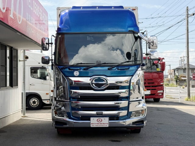 日野：17プロフィア：ハイルーフ：ウィング：メッキ多数：ステンレス多数：プロシフト