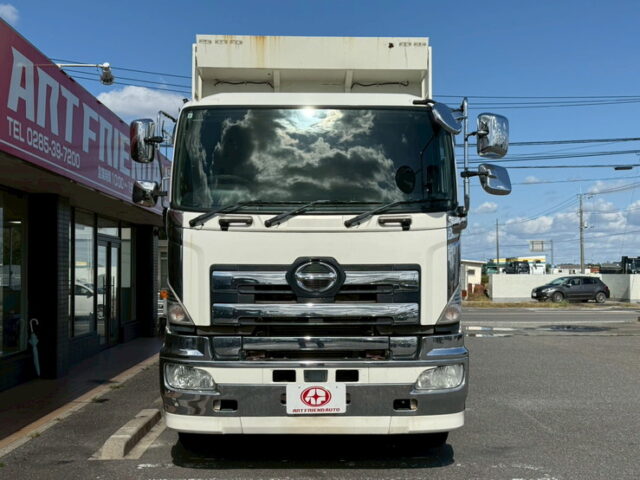 日野：プロフィア：ダンプ：5300×2350：アルミホイール：自重計：電動コボレーン：7速