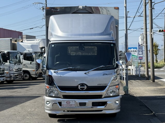 日野：デュトロ：ウィング：ワイドロング：180馬力：ステンレス多数：2.950㎏積