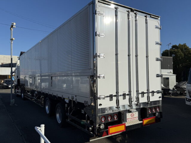 日本トレクス：トレーラー冷凍ウィング：段付き：2軸：前壁冷凍機：リフトアクスル